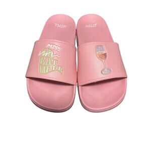 Mr Eatwell Heather McMahan Slides Women's Size  40/L-9/10